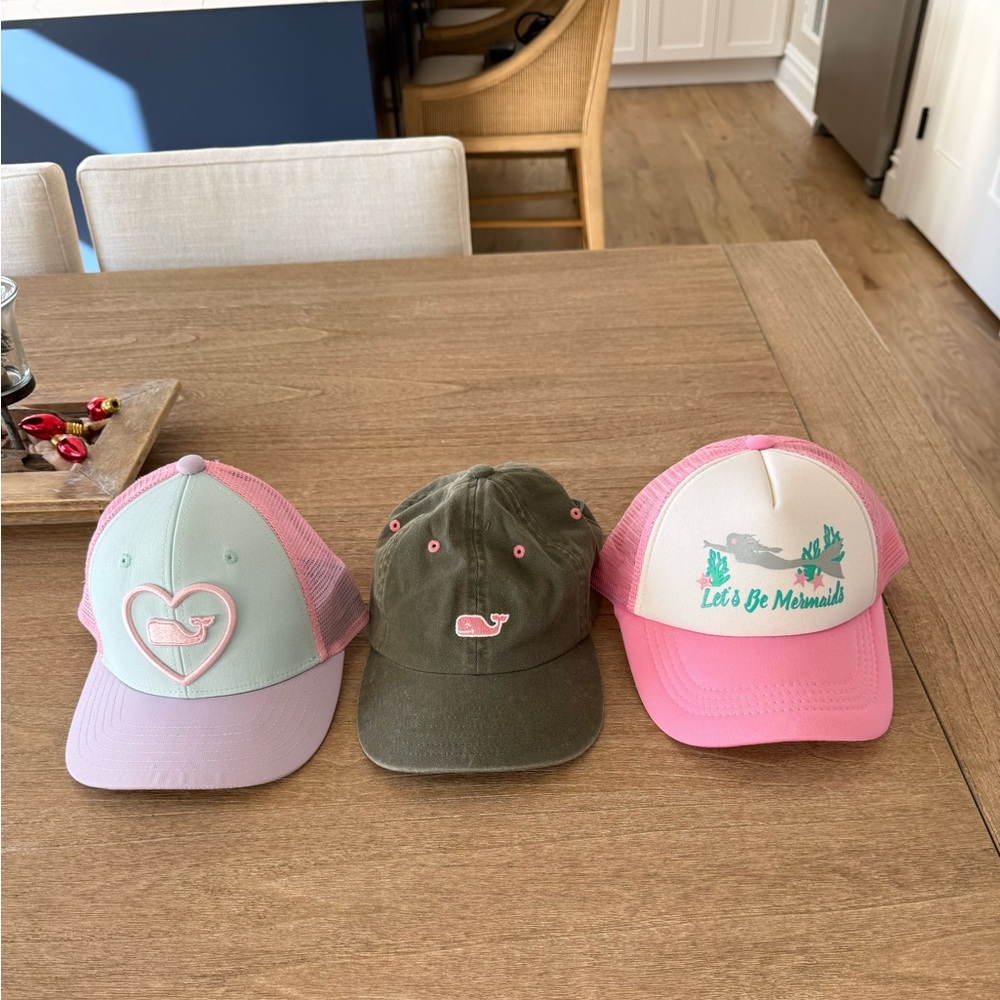 Set of Three Youth Hats.